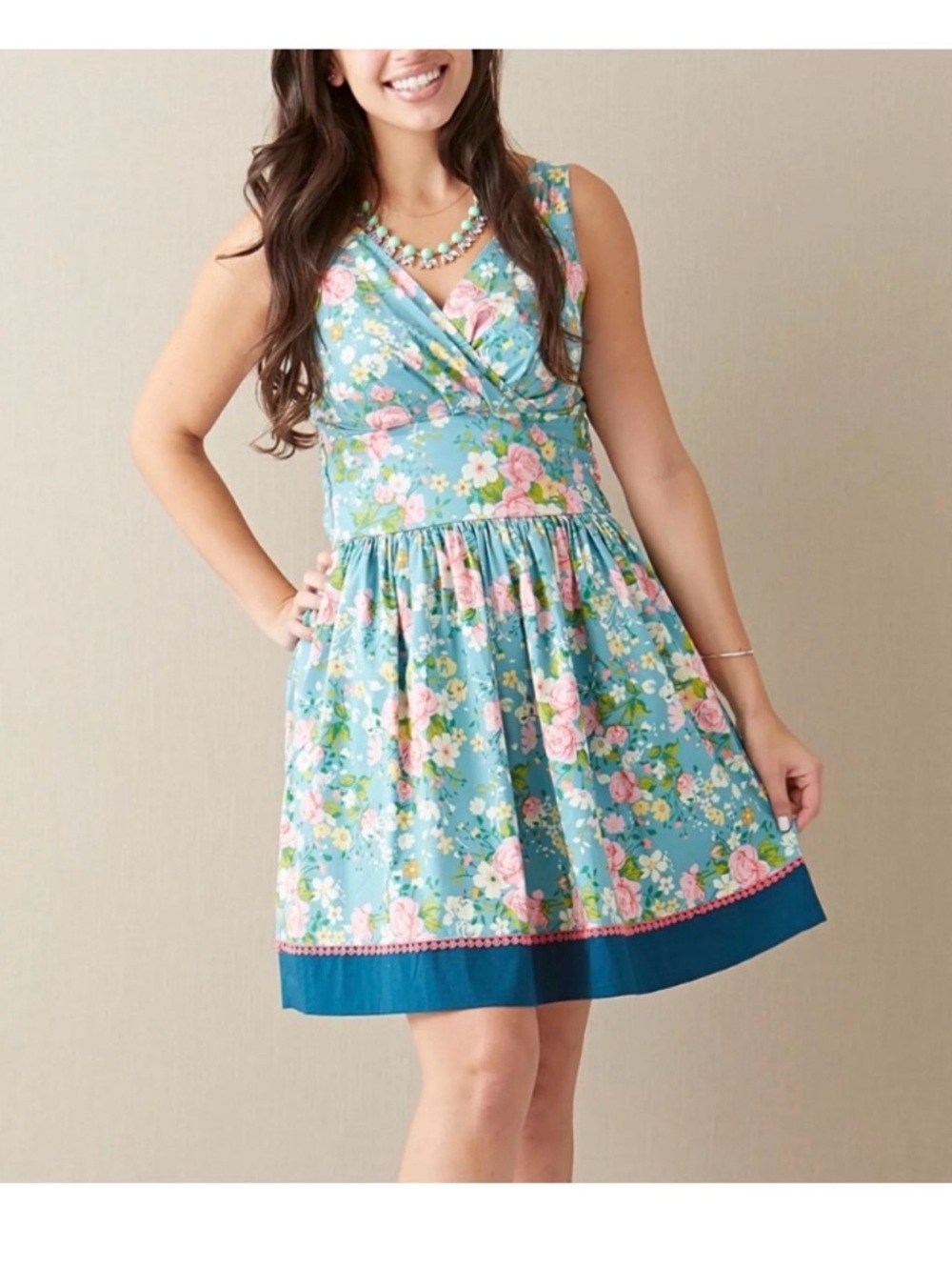 Matilda Jane Good Hart From the Garden Retro Floral Dress A1386 Medium Spring